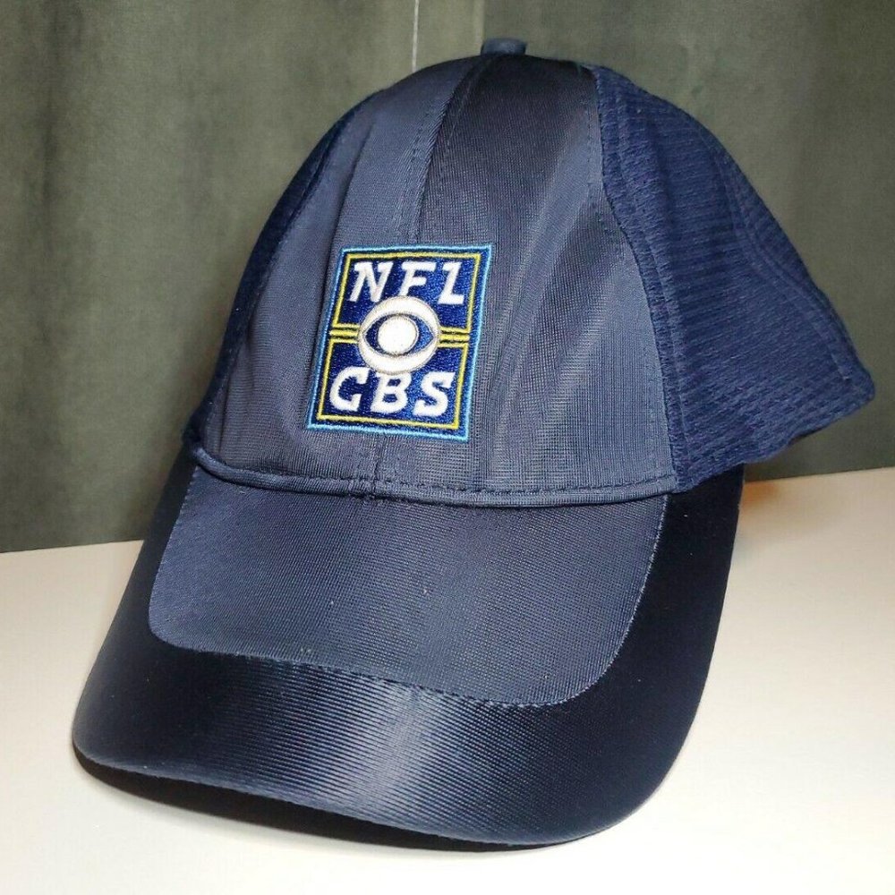 Vintage NFL CBS Embroidered Cap Hat Fitted S/M Home of Superbowl 38